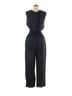 Theory 100% Viscose 76% Wool 22% Nylon 2% Spandex Solid Blue Jumpsuit Size M - photo 2