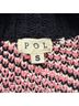 Pol 100% Polyester Hearts Black Pink Ivory Cardigan Size S - photo 3
