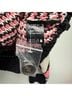 Pol 100% Polyester Hearts Black Pink Ivory Cardigan Size S - photo 7