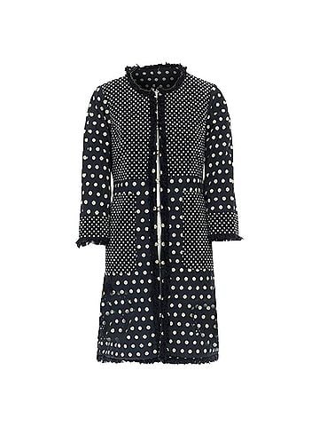 Tory Burch Tory Burch Polka Dot Jacquard Coat (view 1)