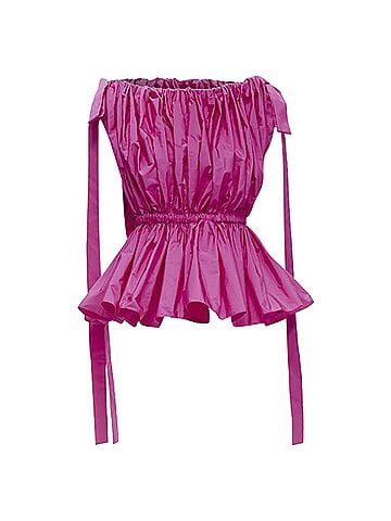 Alexander McQueen Alexander Mcqueen 2021 Bow Peplum Top (view 1)