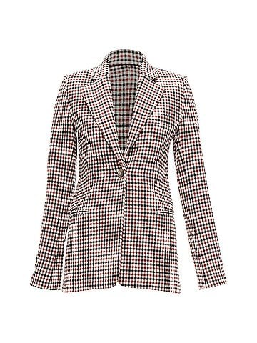 Khaite Khaite Checked Virgin Wool Blazer (view 1)