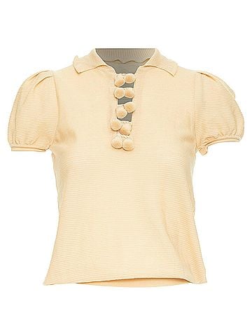 Saint Laurent Yves Saint Laurent Rive Gauche Puff Sleeve Blouse (view 1)