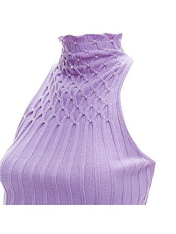 Versace Gianni Versace Beaded Crop Turtleneck (view 2)