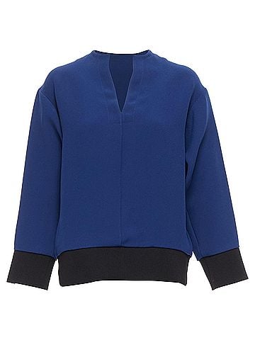 MARNI Marni V Neck Contrast Boxy Cocoon Top (view 1)