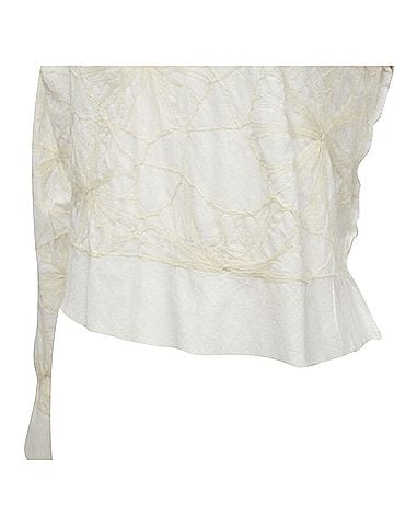 Comme des Garçons Comme Des Garcons Linen Floral Crop Top (view 2)