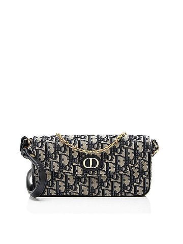 Christian Dior Dior Oblique 30 Montaigne D-Vine Pouch with Chain - FINAL SALE (view 1)