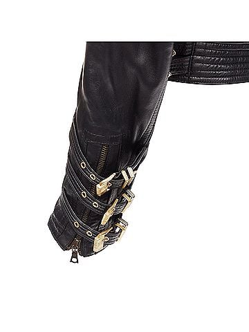 Versace Gianni Versace Leather Bondage Bomber (view 2)