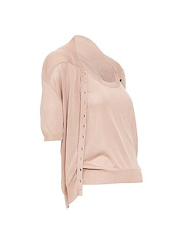 Nina Ricci Nina Ricci Silk Cardigan Vest Set (view 2)