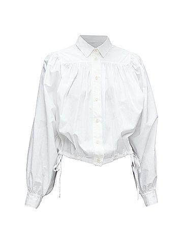 MARNI Marni Cotton Drawstring Puff Blouse (view 1)