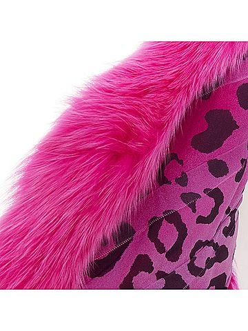 Christian Dior Christian Dior Fur Leopard Silk Shawk (view 1)