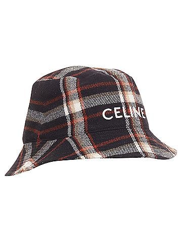 Céline Celine 2021 Plaid Wool Bucket Hat (view 2)