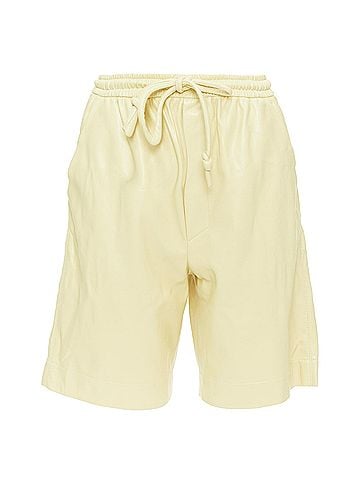 Nanushka Nanushka Vegan Leather Bermuda Shorts (view 1)