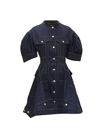 Alexander McQueen Alexander Mcqueen 2022 Corset Denim Dress (view 1)