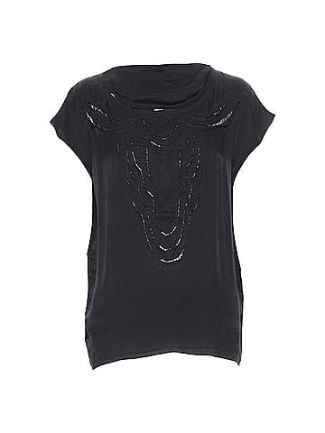 Lanvin Lanvin Silk Lurex Gold Cut Out Top (view 1)