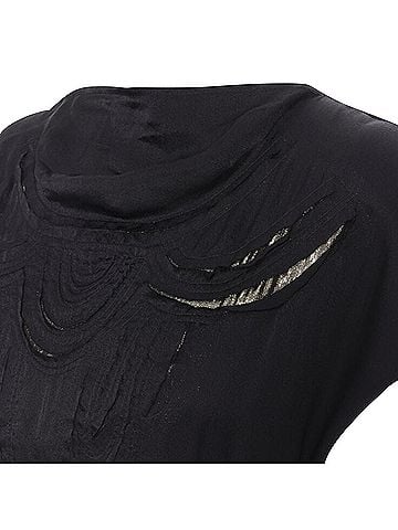 Lanvin Lanvin Silk Lurex Gold Cut Out Top (view 2)