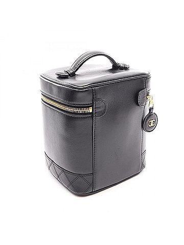 Chanel Chanel Bicolore Handbag, Leather, Women's, Black (view 2)