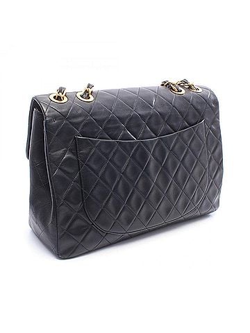 Chanel Chanel CHANEL Large Matelassé 34 Shoulder Bag Handbag Lambskin Leather Women's Black 01094 (view 2)