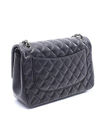 Chanel Chanel CHANEL Large Matelassé 30 Classic Double Flap Shoulder Bag Handbag Lambskin Leather Women's Black A58600 (view 2)
