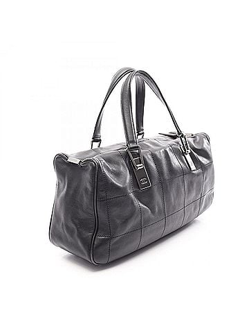 Chanel Chanel Chocolate Bar Handbag, Lambskin Leather, Women's, Black (view 2)