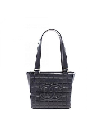 Chanel Chanel Chocolate Bar Shoulder Bag/Handbag, Lambskin Leather, Women's, Black (view 1)