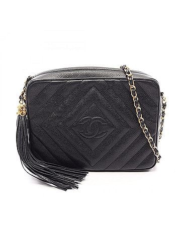 Chanel Chanel CHANEL Diamond Stitch Coco Mark Shoulder Bag Handbag Caviar Skin (Grained Calf) Women's Black (view 1)
