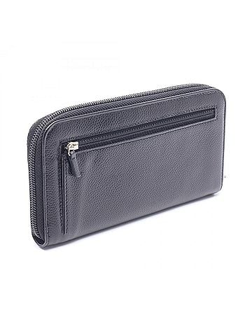 Chanel Chanel Coco Mark Round Long Wallet, Caviar Leather (Grained Calfskin), Women's, Black (view 2)