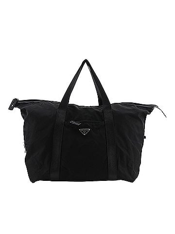 Prada Saffiano Trimmed Tessuto Travel Bag (view 1)