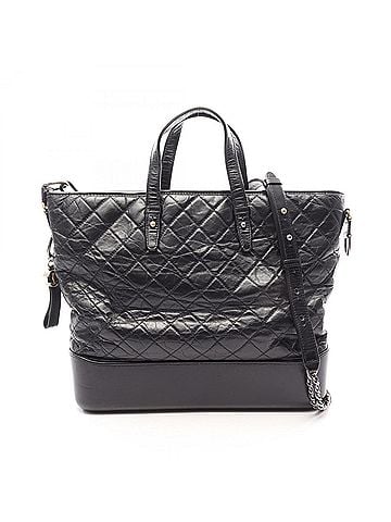 Chanel Chanel Gabrielle de 2-Way Handbag, Leather, Women's, Black (view 1)