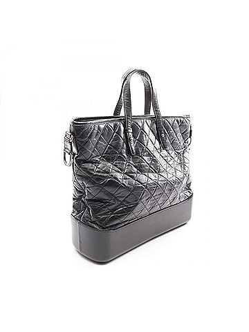 Chanel Chanel Gabrielle de 2-Way Handbag, Leather, Women's, Black (view 2)