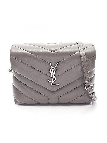 Saint Laurent Yves Saint Laurent Saint Laurent Paris Toy Bag Lulu Shoulder Handbag Leather Women's Gray 467072 (view 1)