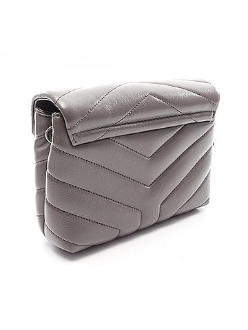 Saint Laurent Yves Saint Laurent Saint Laurent Paris Toy Bag Lulu Shoulder Handbag Leather Women's Gray 467072 (view 2)
