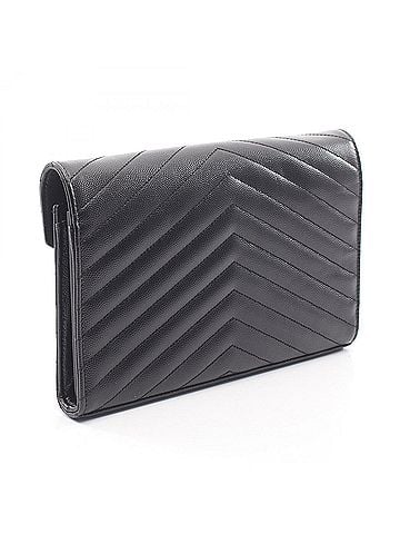 Saint Laurent Yves Saint Laurent Saint Laurent Paris Cassandra Classic Shoulder Bag/Handbag, Leather, Women's, Black, 377828 (view 2)