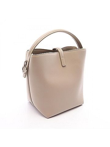 Yves Saint Laurent Yves Saint Laurent Saint Laurent Paris LE 37 Small 2-Way Handbag, Leather, Women's, Beige, 749036 (view 2)