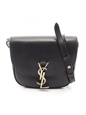 Saint Laurent Yves Saint Laurent Saint Laurent Paris KAIA Small Shoulder Bag/Handbag, Leather, Women's, Black (619740) (view 1)