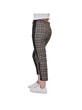 Monse Layered Waistband Hybrid Cotton Denim and Plaid Wool Pants (view 2)