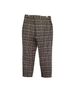 Monse Layered Waistband Hybrid Cotton Denim and Plaid Wool Pants - photo 10
