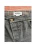 Monse Layered Waistband Hybrid Cotton Denim and Plaid Wool Pants - photo 6