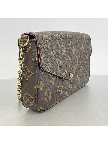 Louis Vuitton Louis Vuitton Monogram Pochette Felicie M61276 Fuchsia Women's Wallet/Shoulder Wallet OP013544 (view 2)