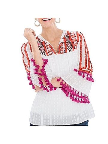 Chico's 3/4 Sleeve Henley (view 1)