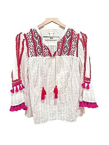 Chico's 3/4 Sleeve Henley (view 2)