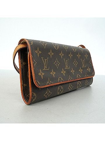 Louis Vuitton Louis Vuitton Monogram Pochette Twin GM Shoulder Bag M51852 Brown Women's P3484225 (view 2)