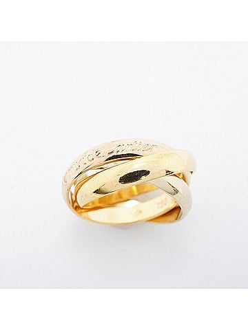 Cartier Cartier Trinity Classic Ring, 18K Yellow Gold, White Pink Size #51, Ladies', P3450248 (view 2)