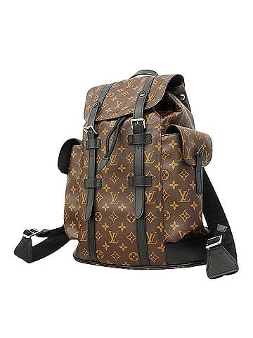 Louis Vuitton Louis Vuitton Monogram Macassar Christopher MM Backpack (M43735) Brown Men's P3443056 (view 1)