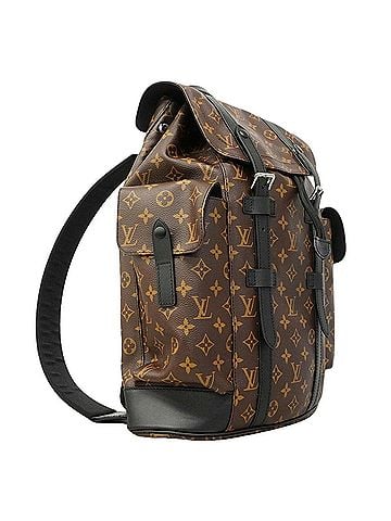 Louis Vuitton Louis Vuitton Monogram Macassar Christopher MM Backpack (M43735) Brown Men's P3443056 (view 2)