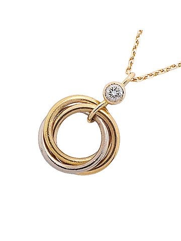 Cartier Cartier Baby Trinity Necklace, 1PD, 18K Yellow Gold (YG), White (18KWG), Pink (18KPG), Ladies' P3432925 (view 1)