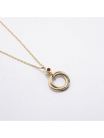 Cartier Cartier Baby Trinity Necklace, 1PD, 18K Yellow Gold (YG), White (18KWG), Pink (18KPG), Ladies' P3432925 (view 2)
