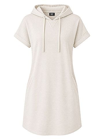 DKNY Hooded T-Shirt Dress Casual Dress (view 1)