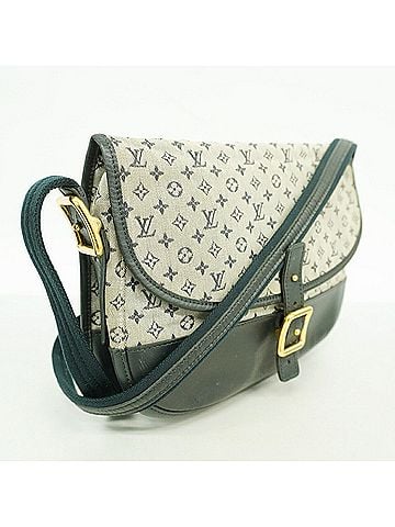 Louis Vuitton Louis Vuitton Monogram Mini Bérangere Shoulder Bag M92670 Blue Women's OP018713 (view 2)
