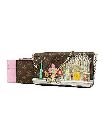 Louis Vuitton Louis Vuitton Monogram Vivienne Pochette Felicie Wallet/Shoulder Wallet M81545 Brown Women's OP018476 (view 1)